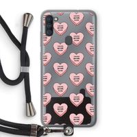 Chicks before dicks: Samsung Galaxy A11 Transparant Hoesje met koord