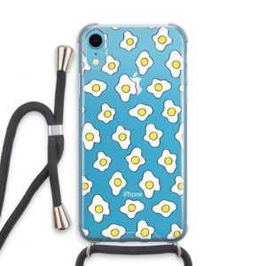 Spiegeleitjes: iPhone XR Transparant Hoesje met koord