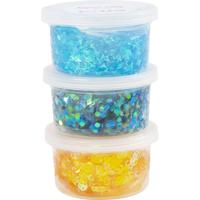 Creativ Company Sequin clay, blauw/groen harmonie, 3x60 gr/ 1 doos