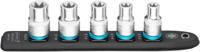 HAZET SmartRail · Flexibele kunststof opsteekstrip 900E-SR/5 · 1/2 inch (12,5 mm) vierkant hol · Buiten-TORX®-profiel · 5-delig · E12 · E14 · E16 ·