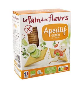 Krokante bio crackers met ui glutenvrij