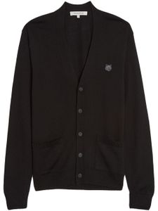 Maison Kitsuné cardigan en laine à motif Chillax Fox - Noir