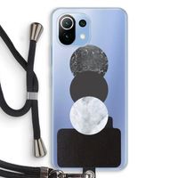 Marmeren cirkels: Xiaomi Mi 11 Lite Transparant Hoesje met koord