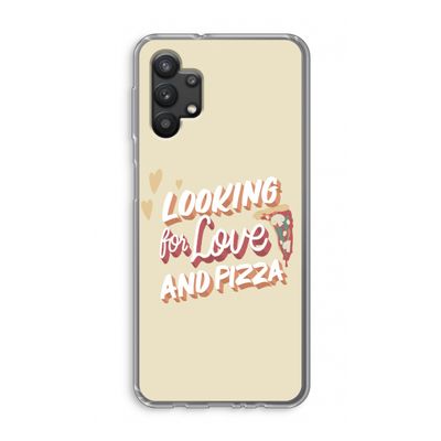 Pizza is the answer: Samsung Galaxy A32 5G Transparant Hoesje