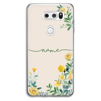 Gele bloemen: LG V30 Transparant Hoesje