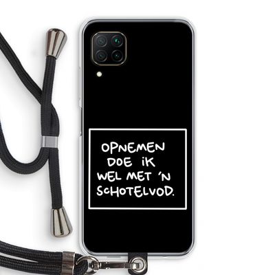 Schotelvod: Huawei P40 Lite Transparant Hoesje met koord