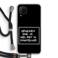 Schotelvod: Huawei P40 Lite Transparant Hoesje met koord