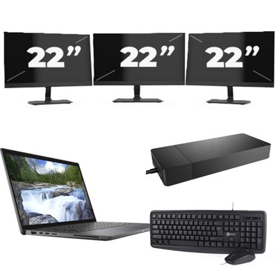 Dell Latitude 7410 - Intel Core i5-10e Generatie - 14 inch - 16GB RAM - 256GB SSD - Windows 11 Home + 3x 22 inch Monitor Dell Latitude 7410 - Intel Core i5-10e Generatie - 14 inch - 16GB RAM - 256GB SSD - Windows 11 Home + 3x 22 inch Monitor