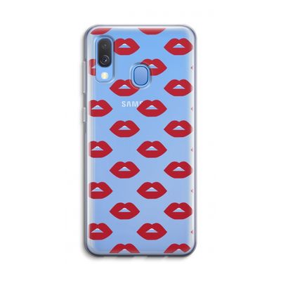 Lips: Samsung Galaxy A40 Transparant Hoesje