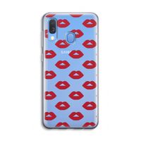 Lips: Samsung Galaxy A40 Transparant Hoesje