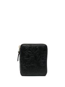 Comme Des Garçons Wallet portefeuille zippé à motif Forest embossé - Noir