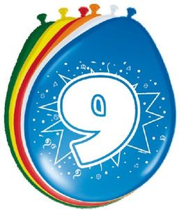 Ballonnen '9' (8 st)