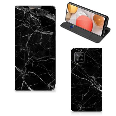 Samsung Galaxy A42 | Standcase | Marmer Zwart - Origineel Cadeau Vader