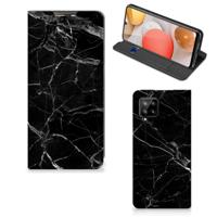 Samsung Galaxy A42 | Standcase | Marmer Zwart - Origineel Cadeau Vader