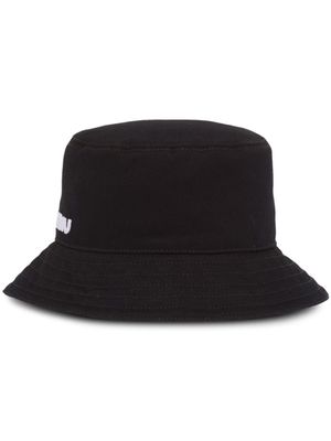 Miu Miu bob à logo imprimé - Noir