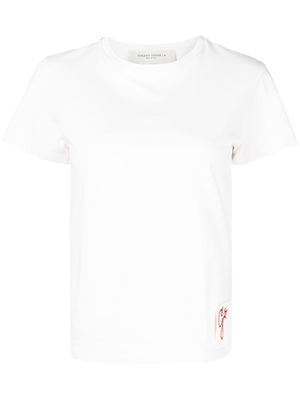 Golden Goose t-shirt à patch logo - Blanc