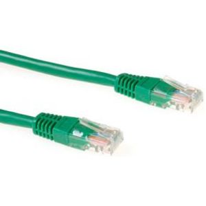 ACT Groene 1,5 meter U/UTP CAT5E patchkabel met RJ45 connectoren