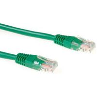 ACT Groene 1,5 meter U/UTP CAT5E patchkabel met RJ45 connectoren