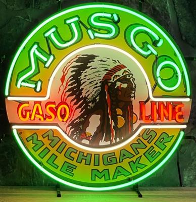Musgo Gasoline Neon Verlichting 60 x 60 cm