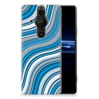 Sony Xperia Pro-I | TPU bumper | Waves Blue
