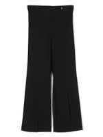 Elisabetta Franchi La Mia Bambina pantalon fendu à coupe évasée - Noir