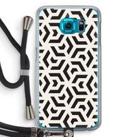 Crazy pattern: Samsung Galaxy S6 Transparant Hoesje met koord