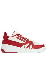 Giuseppe Zanotti baskets Talon à lacets - Rouge
