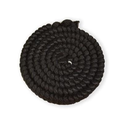 Wol crepe - zwart - 100 cm - haarstukjes - baarden - pruiken - opvullen van pruiken