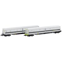 Hobbytrain H23444 N set van 2 koppelwagens Habfis van de Railadventure