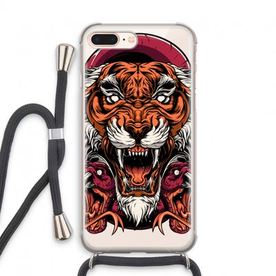 Tiger and Rattlesnakes: iPhone 7 PLUS Transparant Hoesje met koord