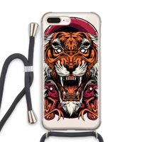Tiger and Rattlesnakes: iPhone 7 PLUS Transparant Hoesje met koord