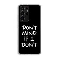 Don't Mind: Samsung Galaxy S21 Ultra Transparant Hoesje