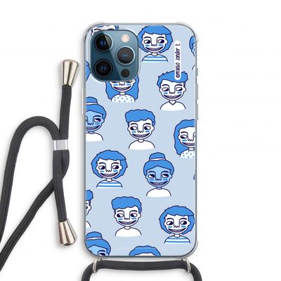 Gezichtjes: iPhone 12 Pro Transparant Hoesje met koord