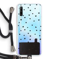 Kleine kattenkopjes: Huawei P Smart Pro Transparant Hoesje met koord