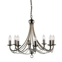 Searchlight Grote kroonluchterMaypole - 6348-8AB