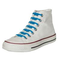 Shoeps elastische veters - 14x - blauw - sneakers/sportschoenen - geen strikken nodig