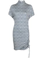 MARANT ÉTOILE robe Lya à imprimé géométrique - Tons neutres