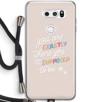 Right Place: LG V30 Transparant Hoesje met koord