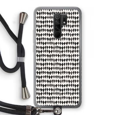 Crazy shapes: Xiaomi Redmi 9 Transparant Hoesje met koord