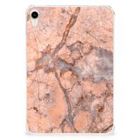 Apple iPad mini 6 (2021) Tablet Back Cover Marmer Oranje - thumbnail