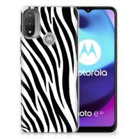 Motorola Moto E20 | E40 | TPU Hoesje | Zebra