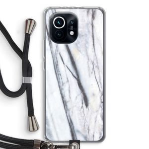 Gestreepte marmer: Xiaomi Mi 11 Transparant Hoesje met koord