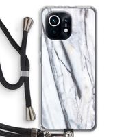 Gestreepte marmer: Xiaomi Mi 11 Transparant Hoesje met koord