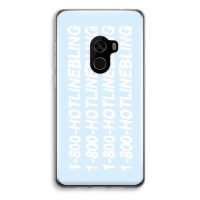 Hotline bling blue: Xiaomi Mi Mix 2 Transparant Hoesje