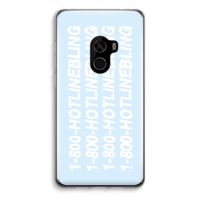 Hotline bling blue: Xiaomi Mi Mix 2 Transparant Hoesje