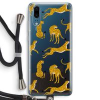 Luipaard: Huawei P20 Transparant Hoesje met koord