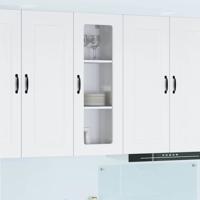 Keukenkast met opslag Kalmar Wit 40 x 31 x 100 cm Bewerkt hout