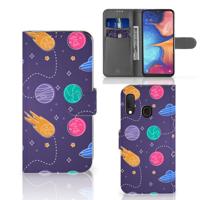 Samsung Galaxy A20e | Wallet Case | met Pasjes | Space