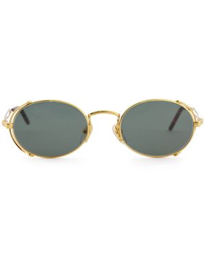 Jean Paul Gaultier x Burna Boy lunettes de soleil à monture ovale - Or