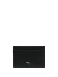 Jimmy Choo porte-cartes à logo imprimé - Noir